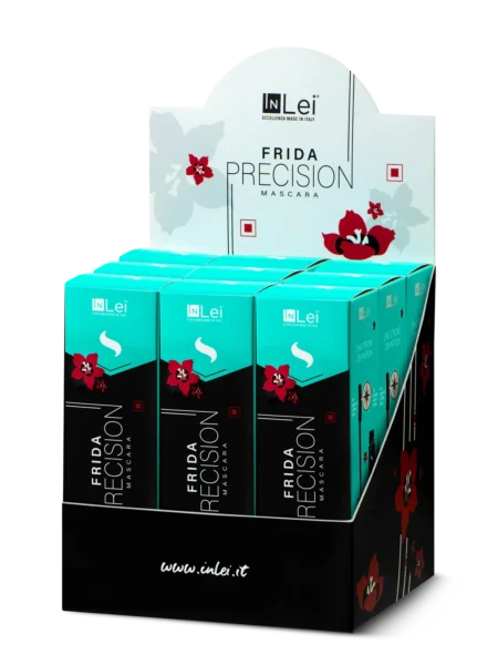 מעמד לתצוגת מסקרה שחורה לריסים וגבות – InLei® Frida PRICISION
