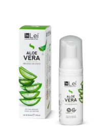 InLei® Mousse ALOE VERA 50 ml – מוס ניקוי עדין לריסים, גבות ופנים