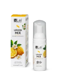 InLei® Mousse LEMON MIX 50ml – מוס ניקוי עדין לריסים, גבות ופנים